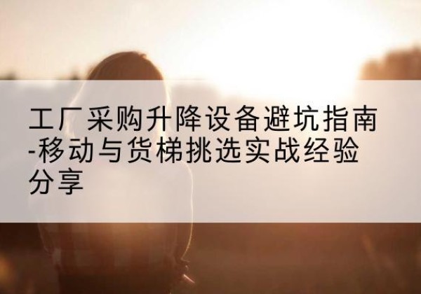 仁寿移动式升降机怎么选-工厂采购升降设备避坑指南-移动与货梯挑选实战经验分享